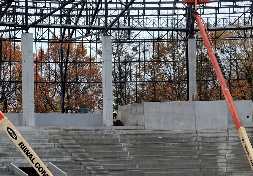 Stadion Pogoni - stan prac 15-17 listopada 2020.