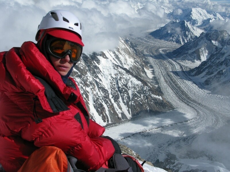 Tamara Styś w drugim obozie na K2, na wysokości 6350 metrów...