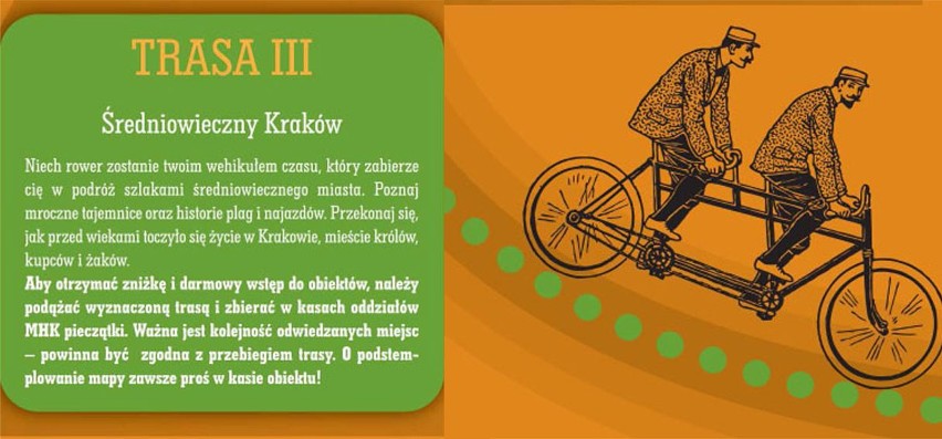 Muzeum Historyczne zaprasza do zwiedzania Krakowa na rowerach