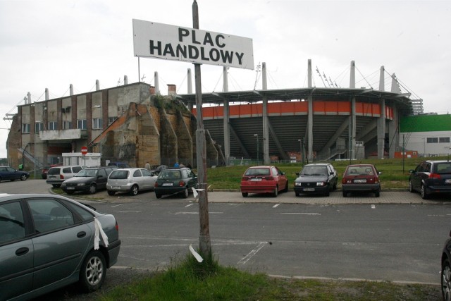 Okolice stadionu Zagłębia Lubin. Zdjęcie ilustracyjne