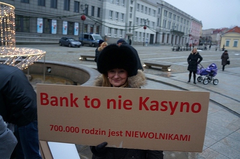 Rynek Kościuszki. Protest frankowiczów (zdjęcia, wideo)