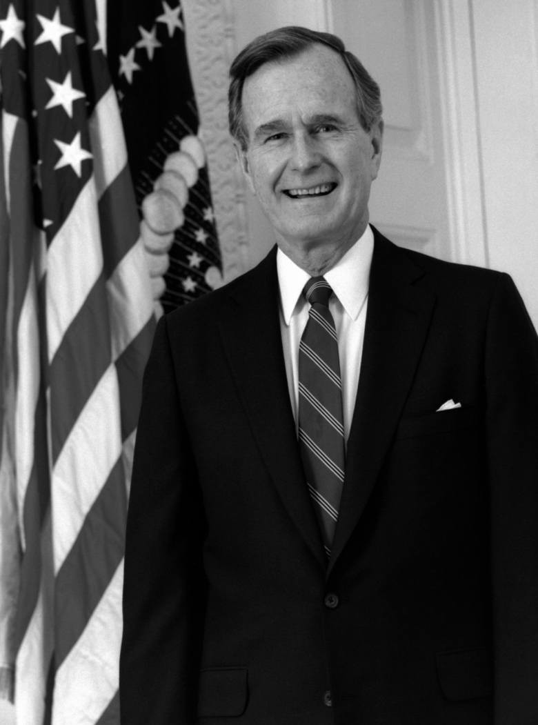 George H.W. Bush - 41. prezydent Stanów Zjednoczonych.
