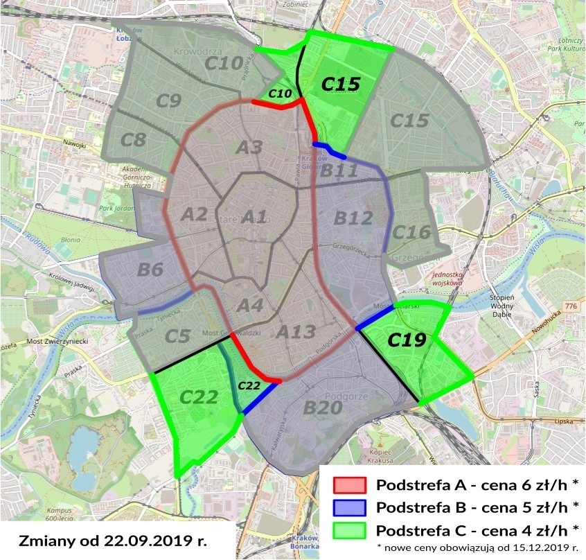 Kraków. Radni poszerzyli strefę parkowania. W planach dalsza ekspansja na Prądniku Czerwonym i Dąbiu [MAPY]