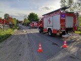 Wypadek w gminie Liszki. Poszkodowany został motocyklista. Helikopter pogotowia lotniczego odtransportował go do szpitala