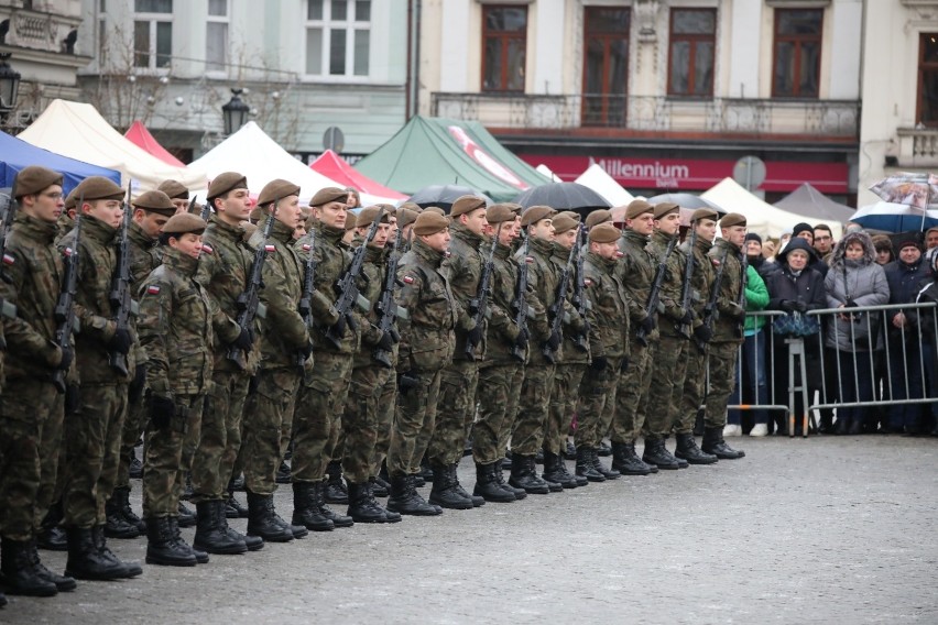 Przysięga Wojsk Obrony Terytorialnej w Cieszynie