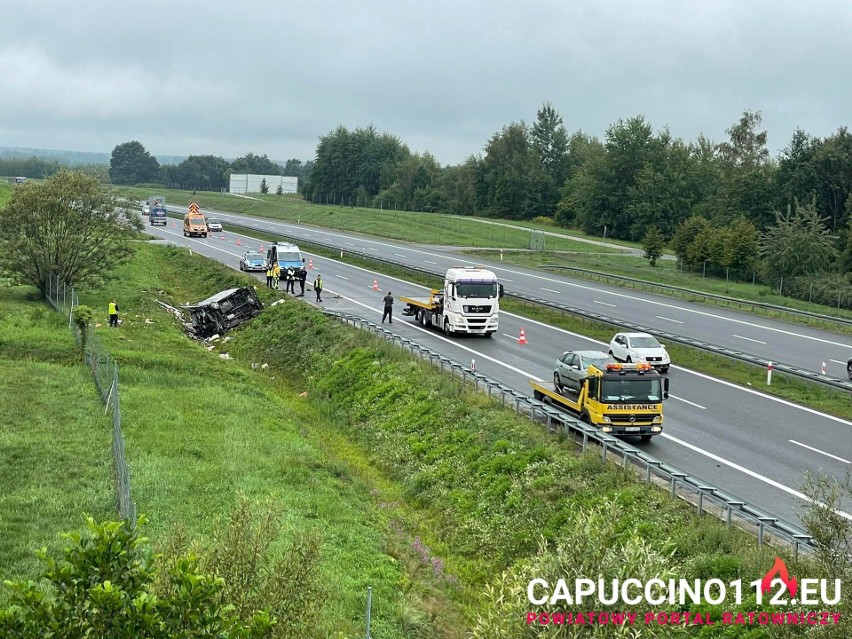 Na autostradzie A4 (462 km , kierunek Tarnów ) między...