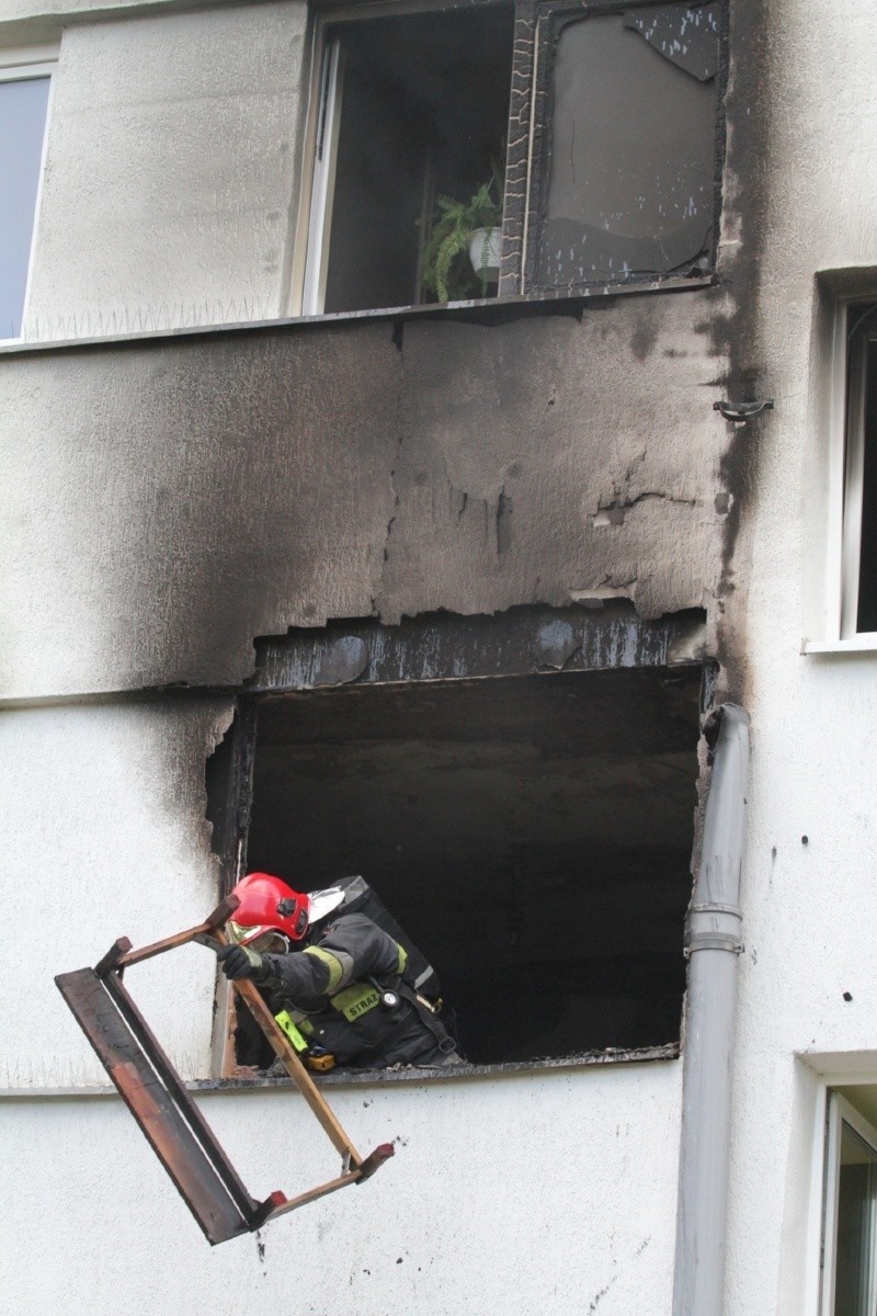 Pożar przy Bacciarellego, Wrocław, 25.05.2015