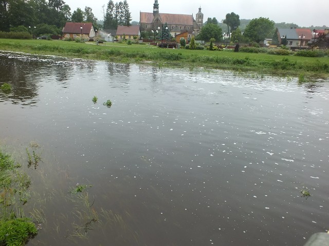 W środę rano stan wody w Kamiennej w Wąchocku o kilkanaście centymetrów przekroczył stan alarmowy