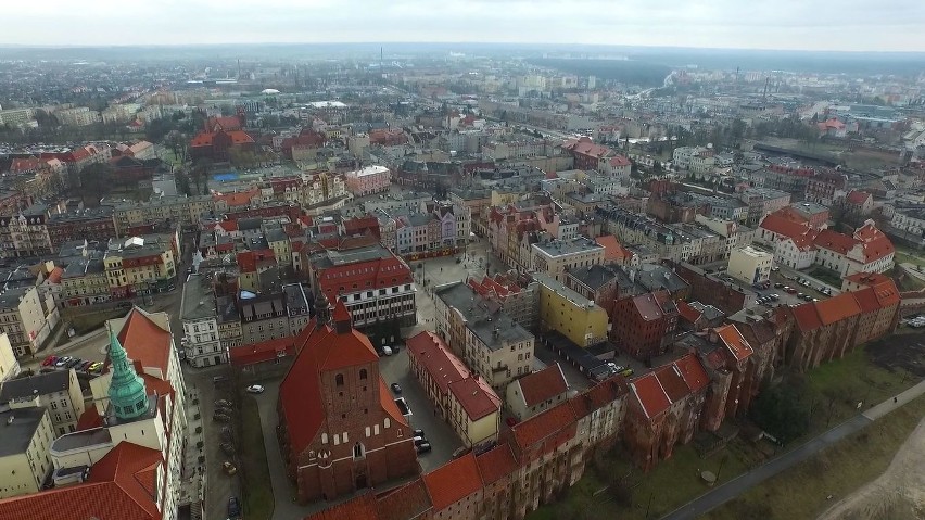 Grudziądz to piękne miasto. Jak jest widziane z lotu ptaka?...