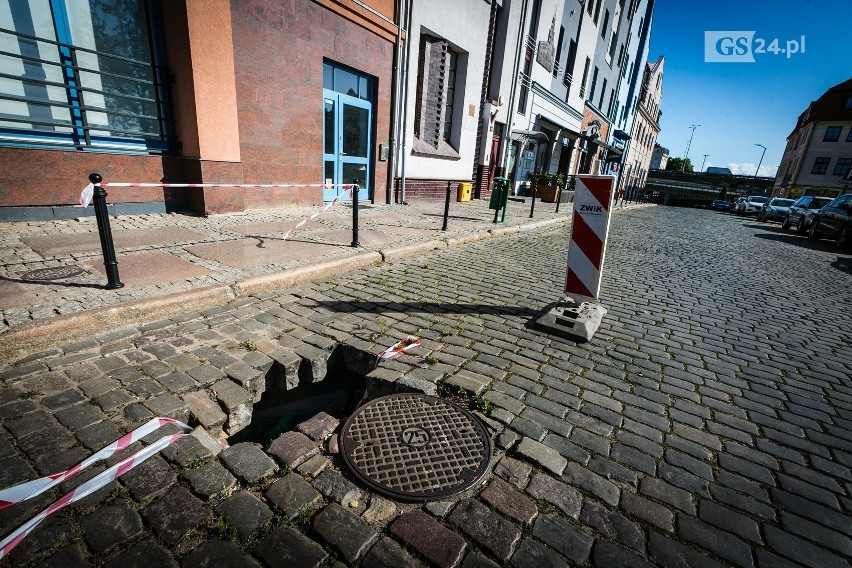 Kiedy wreszcie zniknie dziura na ul. Panieńskiej w Szczecinie?