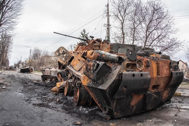 Siły rosyjskie straciły już na Ukrainie tysiące jednostek sprzętu wojskowego. Zdjęcie ilustracyjne.