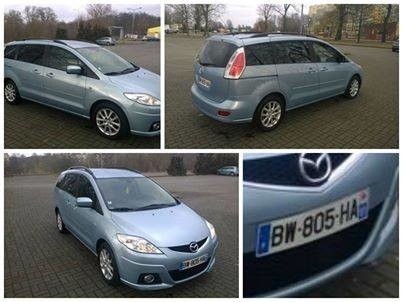 To mazda 5, kolor - niebieski metallic/ Auto ma francuską rejestrację - BW805HA, VIN JMZCR19T680312548. "Zniknęło" wczoraj w nocy.