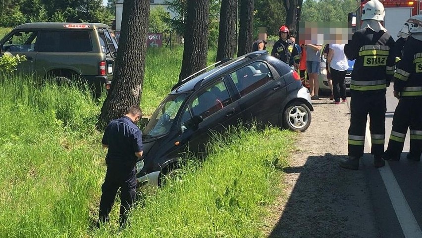 Pasażerka matiza została odwieziona do szpitala na...