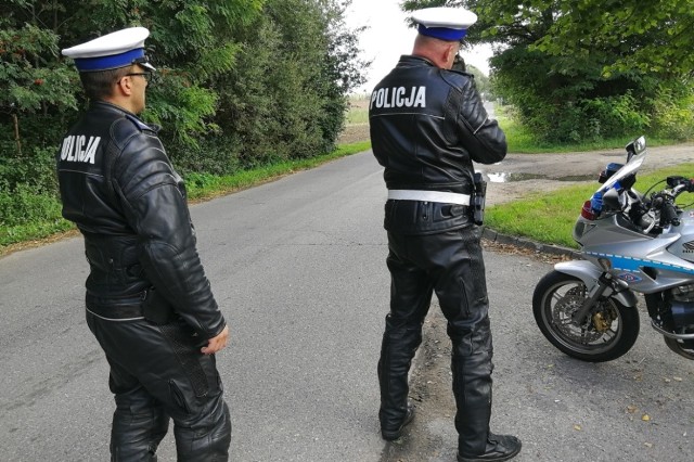 Policjanci podczas akcji "Prędkość"