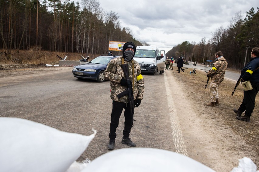 Obrona terytorialna przed barykadą w drodze do Kijowa