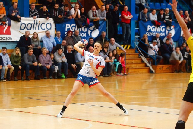 Valentina Blazevic podczas meczu Pogoń Baltica Szczecin - Olimpia Nowy Sącz (33:23)