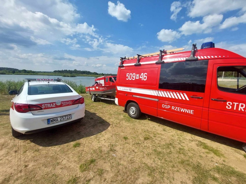 Brzóze Małe. Nastolatek utonął 18.08.2023 w wyrobisku pożwirowym