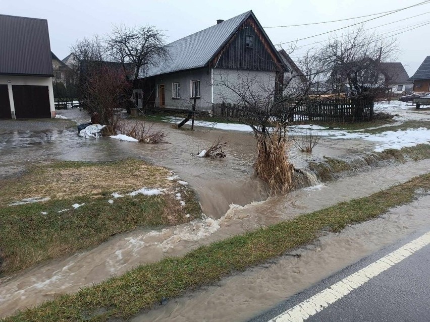 Lipnica Mała  - Powiat Nowotarski - przez padający deszcz...