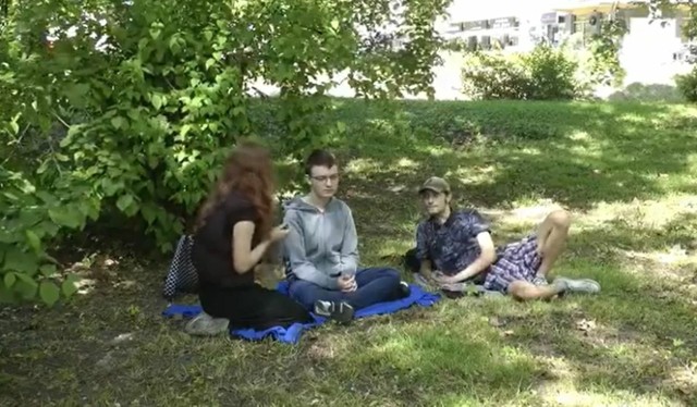 Kadr z filmu, którym uczniowie z Zespołu Szkół Mechanicznych w Kielcach promują dbanie o środowisko.