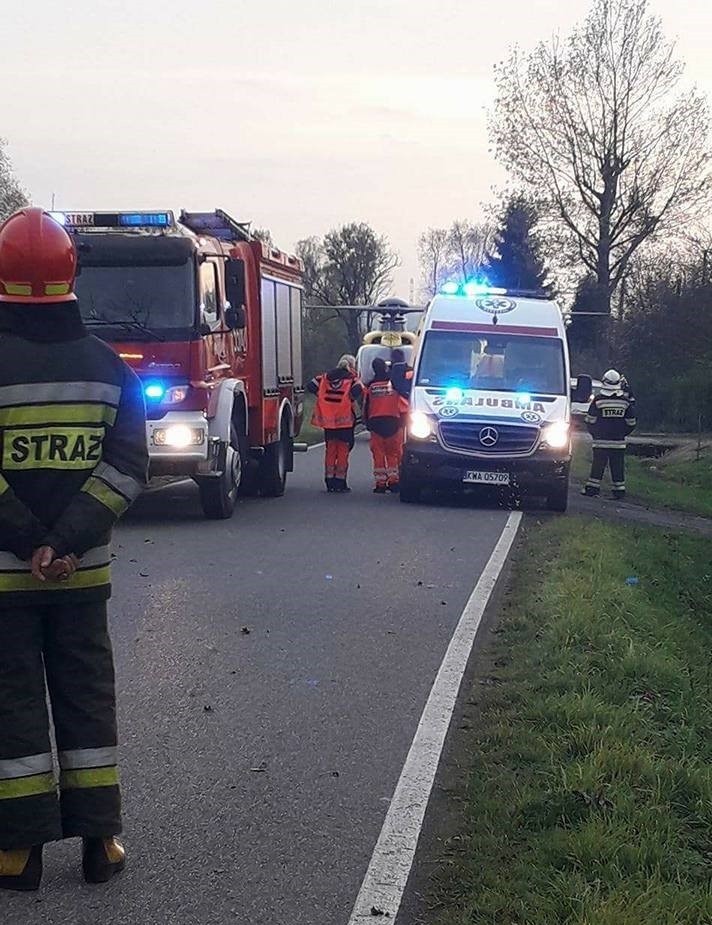 Cztery osoby ranne w tym jedna poważnie pod Wadowicami 