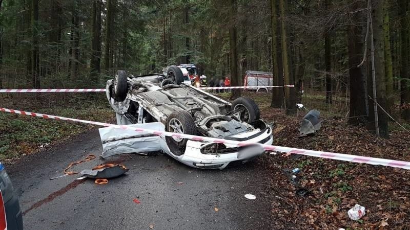 Lipnica Wielka. Śmiertelny wypadek na drodze. Nie żyje jedna osoba [ZDJĘCIA]