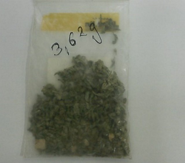 Mieszkaniec Brodnicy miał przy sobie ponad 3,5 grama marihuany. Fot. (nadesłane)