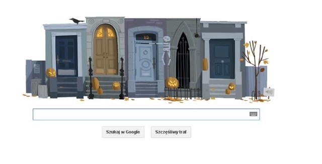 Dzisiejszej nocy święto Halloween. Z tej okazji google dało doodle.