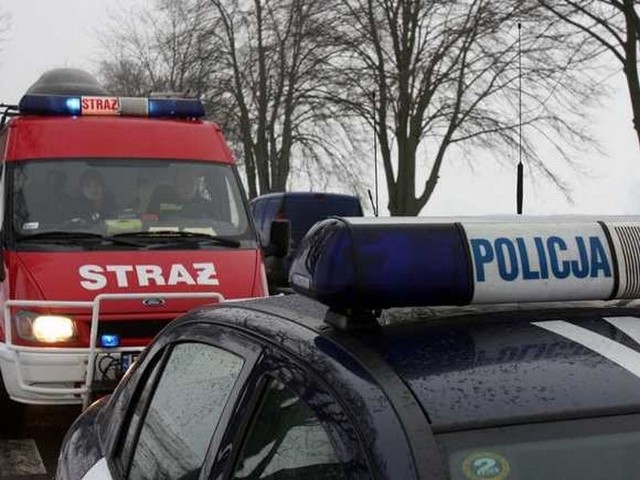 Pożar wybuchł z tyłu autobusu