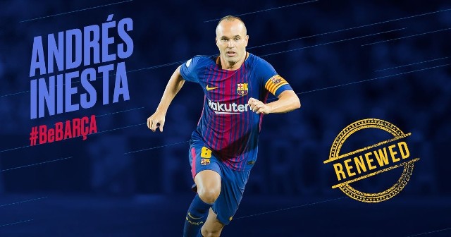 Iniesta w Barcelonie "do końca życia"! Nowy kontrakt pomocnika "Blaugrany"