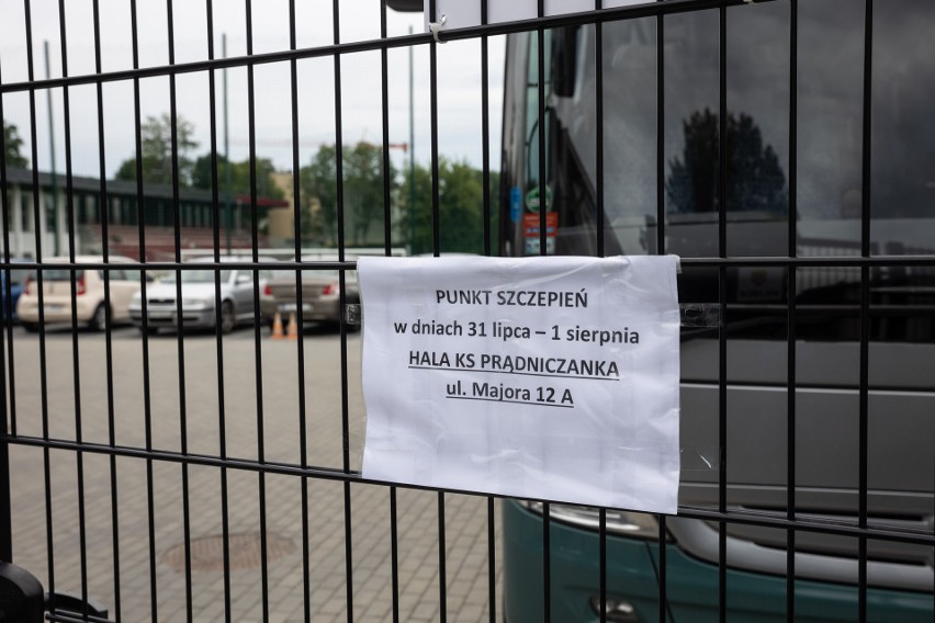 Punkt szczepień przy klubie KS Prądniczanka