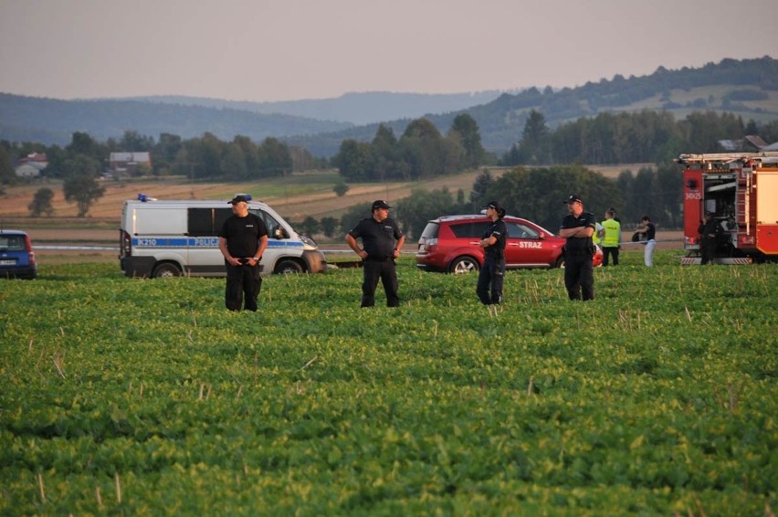 Gdy przyjechaliśmy na miejsce w okolice Głowienki rozbity w...