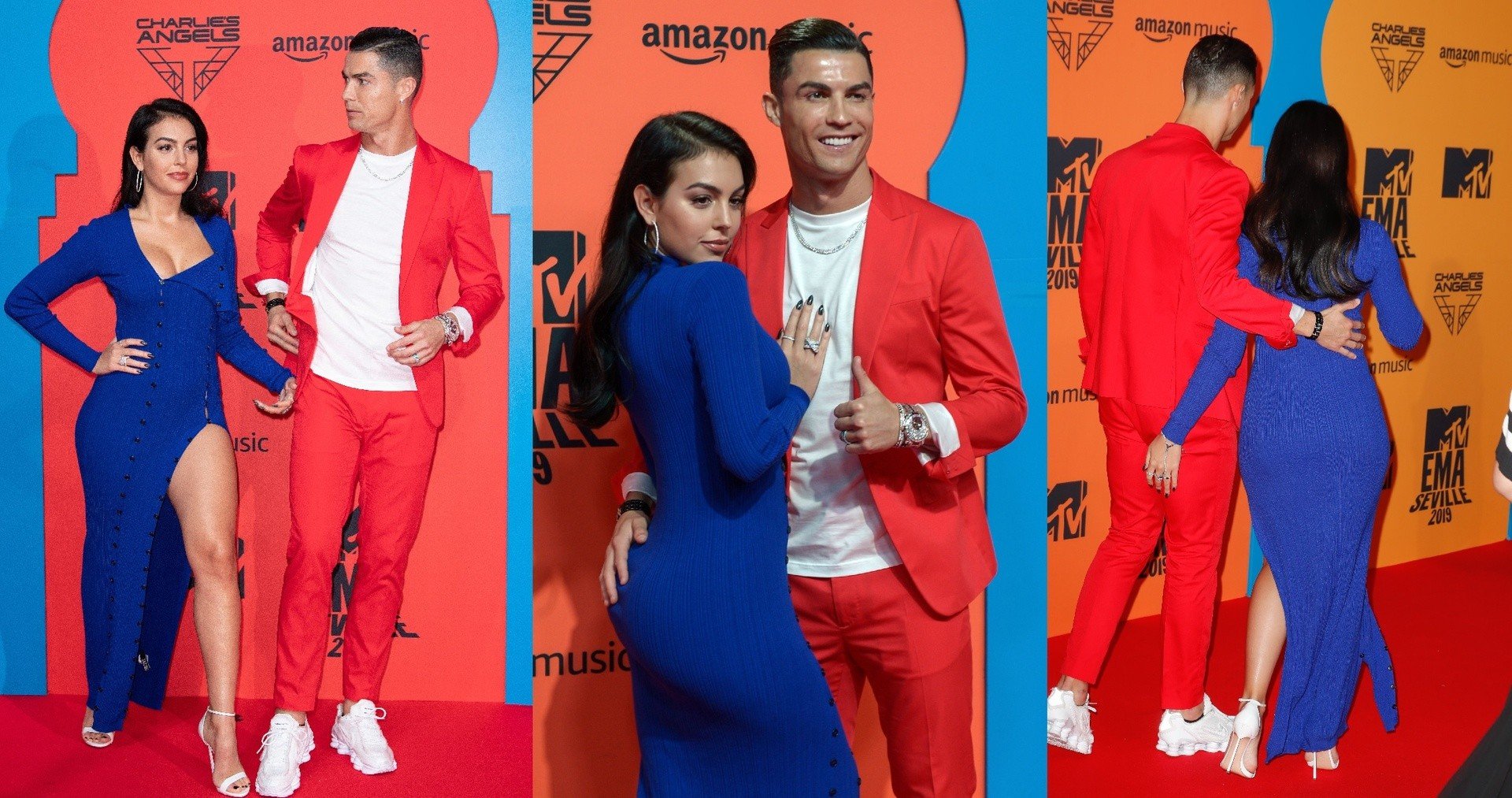 Ronaldo z boską Georginą na gali MTV. Złapał ją za pupę! | Kurier Lubelski