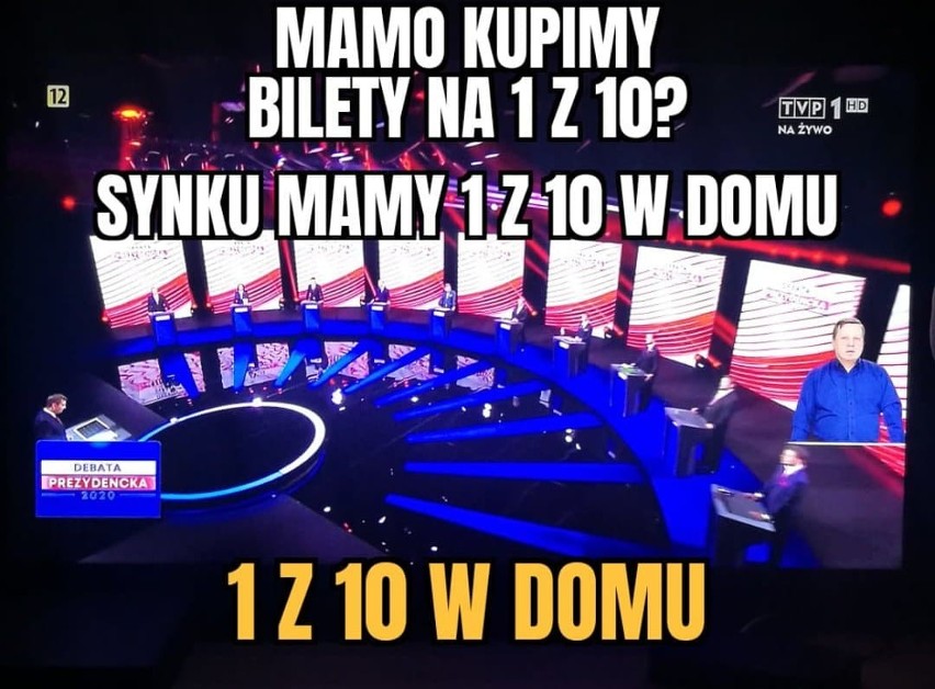 Żarty i memy po debacie prezydenckiej w TVP