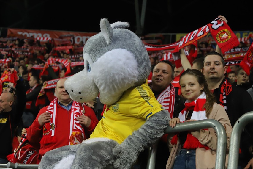 Kibice na meczu Widzew Łódź - Elana Toruń który zakończył się remisem 1:1.