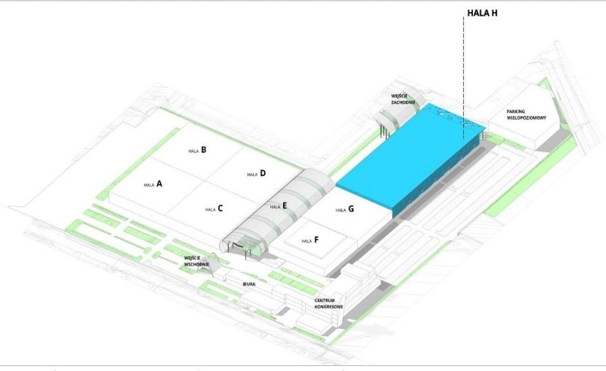Plany inwestycyjne zakładają między budowę nowej hali „H”...
