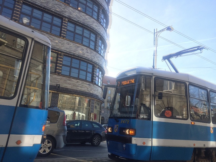 Zderzenie tramwajów na Świdnickiej