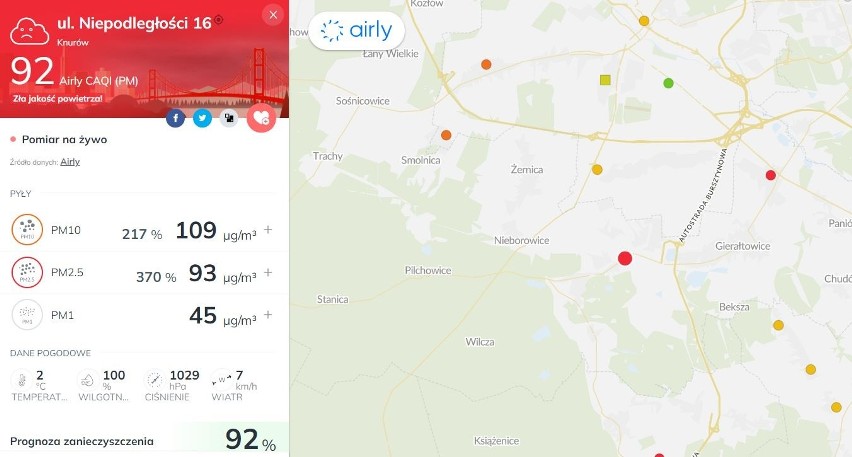 W środę na Śląsku panuje bardzo zła jakość powietrza....