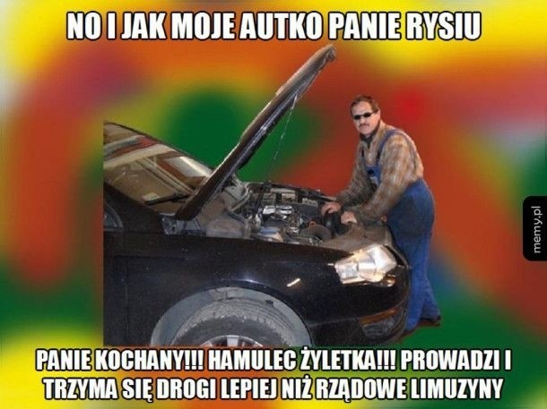 Memy po wypadku kolumny rządowej w Oświęcimiu 