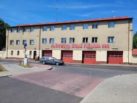 Wypadek w straży pożarnej w Ustce. Ranny strażak. Znikło nagranie z monitoringu