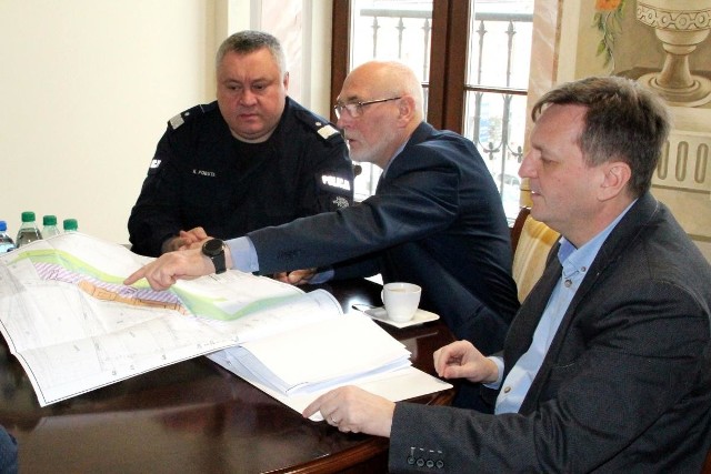 Spotkanie w sprawie nowej siedziby Komendy Powiatowej Policji