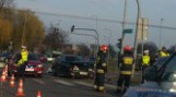 Wypadek na Jana Pawła II w Białymstoku. Na skrzyżowaniu z Wierzbową zderzyły się dwa auta (zdjęcia)