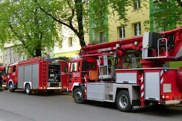 Pożar solarium na Złotniczej 3 w Łodzi