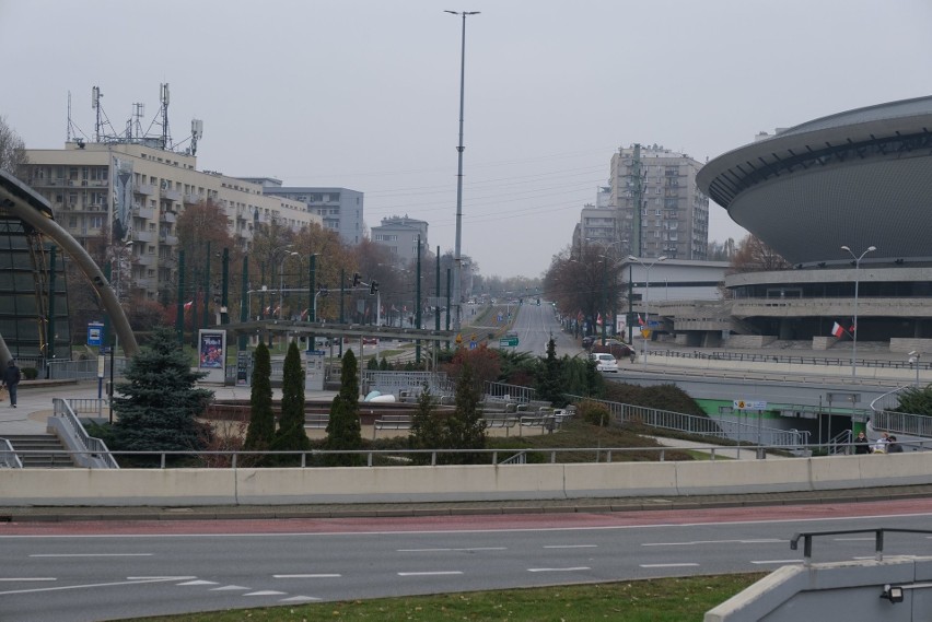 Opustoszałe Katowice 11 listopada 2020 roku. Dawno w stolicy...