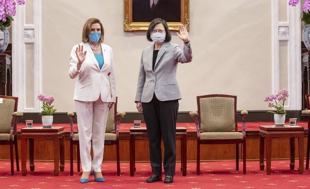 Spotkanie Nancy Pelosi z prezydent Tajwanu Tsai Ing-Wen.