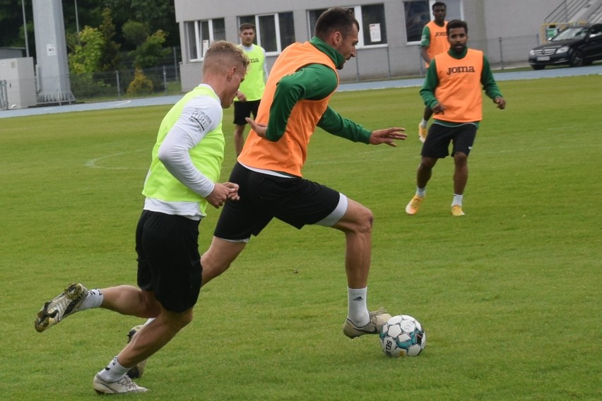 Środowy trening Radomiaka Radom, który się odbył na głównej...