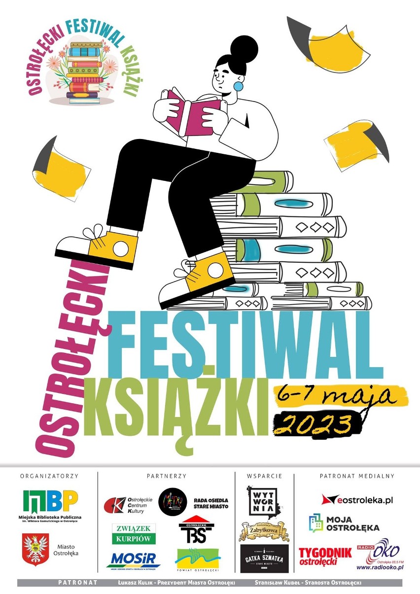 Ostrołęcki Festiwal Książki. Mnóstwo atrakcji dla miłośników literatury. Już 6 i 7 maja 2023