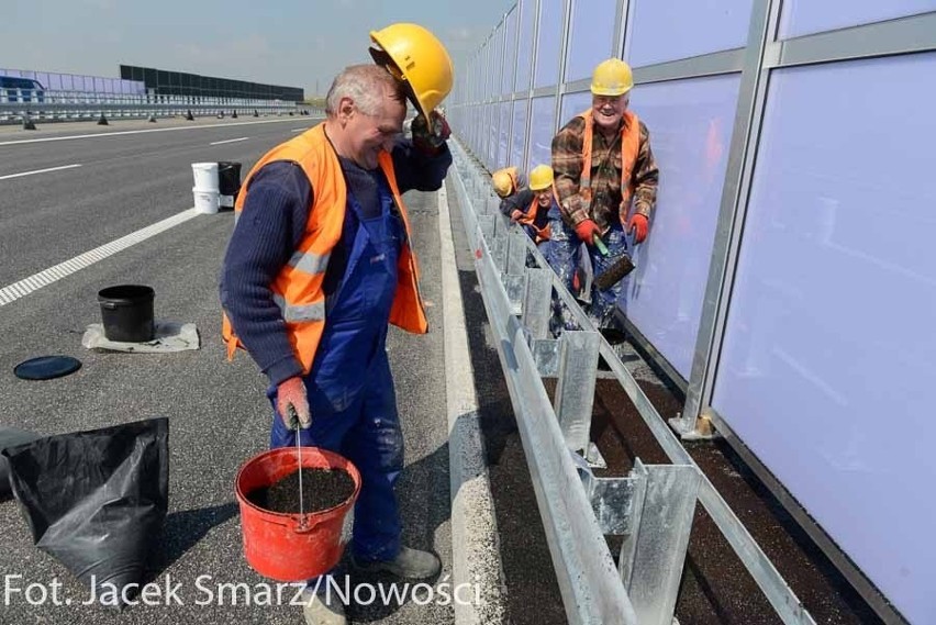 Autostrada A1 do Łodzi przed otwarciem