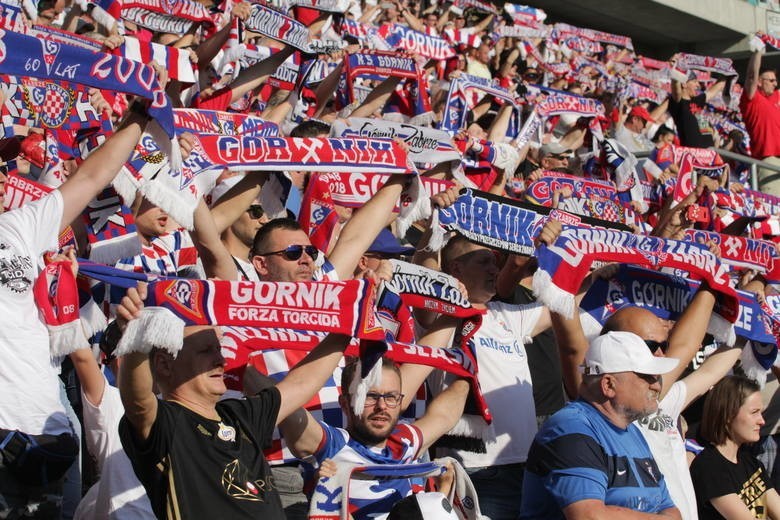 26.07.2019. Kibice na meczu Górnik Zabrze - Zagłębie Lubin....