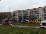 Poważny wypadek w Sosnowcu. Pomocy potrzebowało małe dziecko. Lądował helikopter LPR, bo zabrakło karetek pogotowia