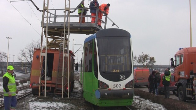 Nie jeżdżą tramwaje linii nr 5 w kierunku Gocławi